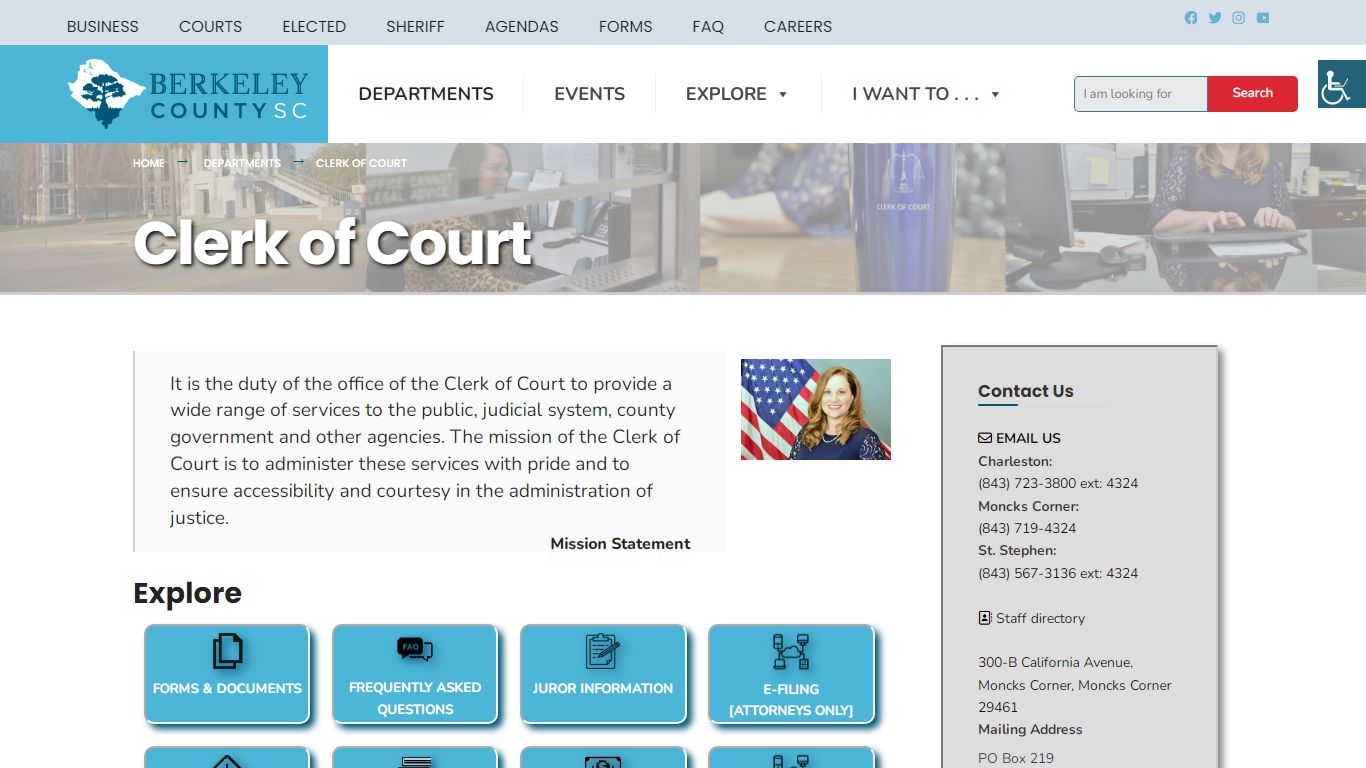 Clerk of Court – Berkeley County Website